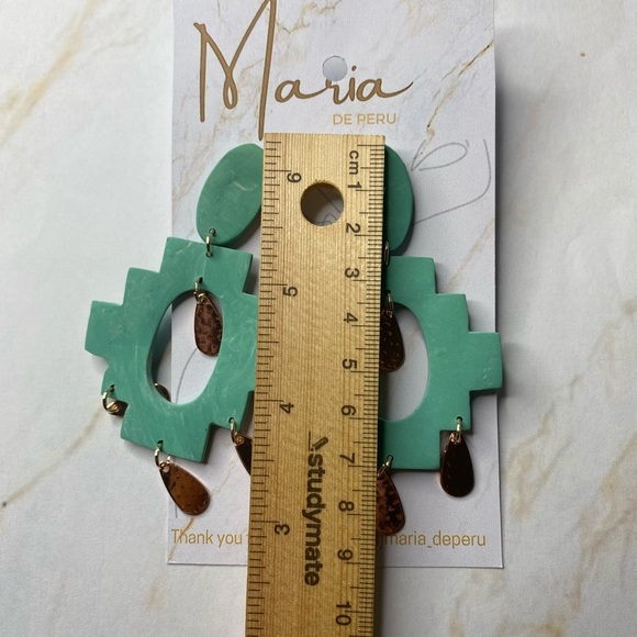 Polymer clay earrings - Picture 2 of 3